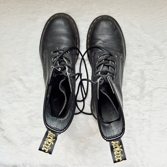 DR MARTENS Lace Up Leather Combat Boots - Picture 2 of 5